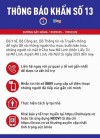 Thông báo khẩn số 13: Khuyến cáo người tới chợ hoa Mê Linh từ ngày 20/3 khai báo y tế