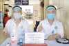 TTYT huyện Tam Nông trang bị mũ ngăn giọt bắn phòng dịch Covid-19
