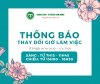 THÔNG BÁO THAY DÔI GIÒ LÀM VIÊC (2)