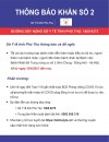 Thông báo khẩn số 2 của Sở Y tế tỉnh Phú Thọ