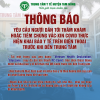 THÔNG BÁO: YÊU CẦU NGƯỜI DÂN TỚI THĂM KHÁM HOẶC TIÊM CHỦNG VẮC-XIN COVID THỰC HIỆN KHAI BÁO Y TẾ TRƯỚC KHI ĐẾN TRUNG TÂM