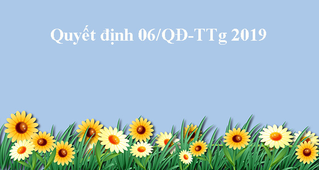 Quyết định số 06/QĐ-TTg của Thủ tướng Chính phủ