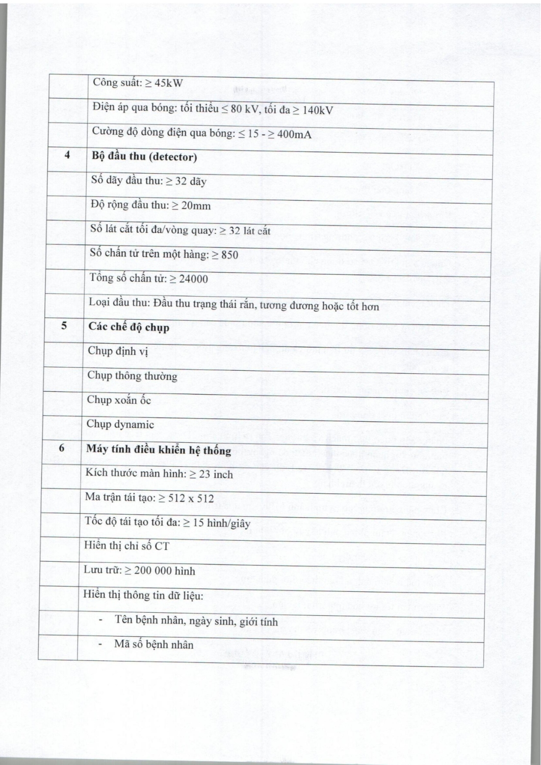 YÊU CẦU BÁO GIÁ SỐ 329 MUA SẮM HỆ THỐNG MÁY CHỤP CT hình ảnh 6