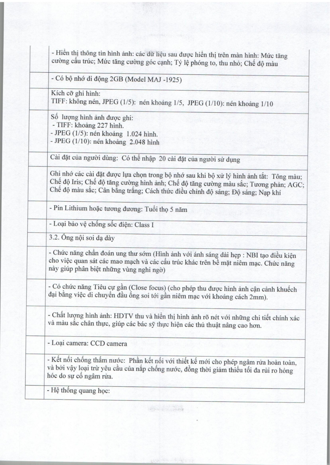 YÊU CẦU BÁO GIÁ SỐ 339 YCBG MUA SẮM HỆ THỐNG NỘI SOI TIÊU HOÁ hình ảnh 6