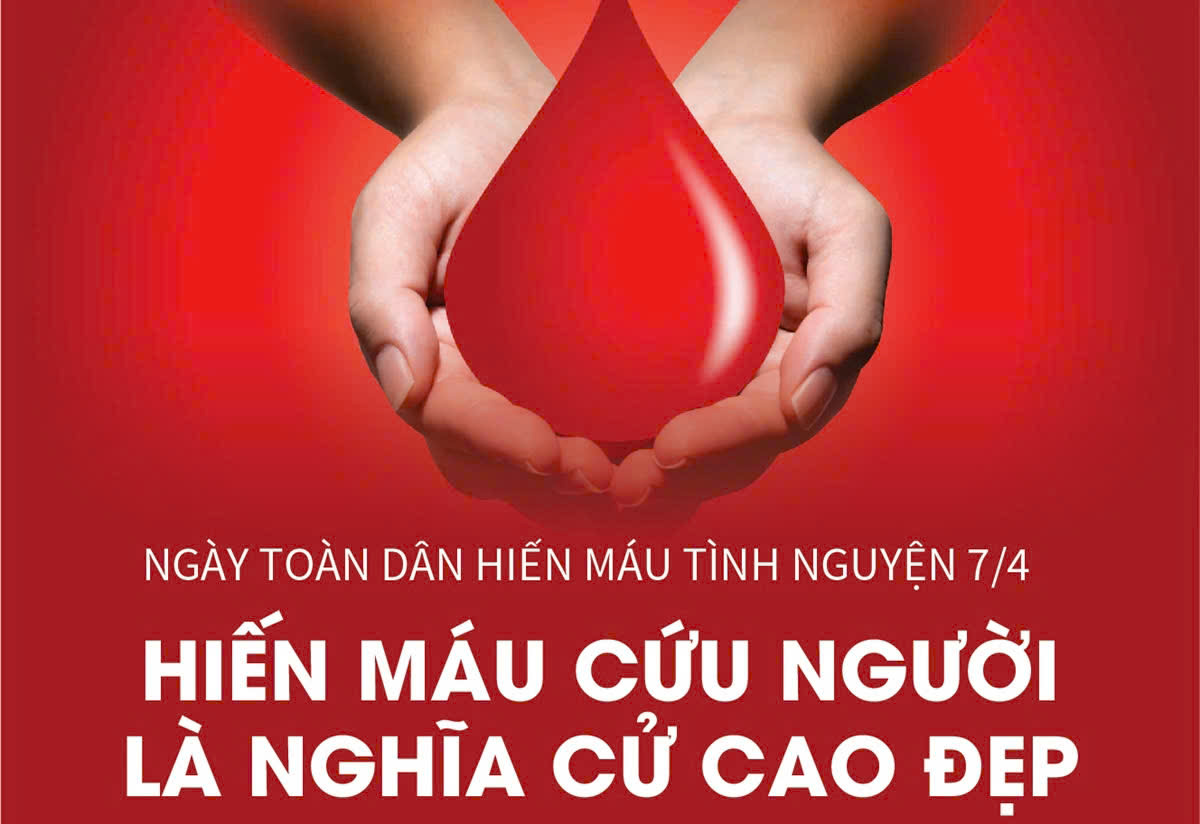 HƯỞNG ỨNG NGÀY HIẾN MÁU NHÂN ĐẠO 7/4
