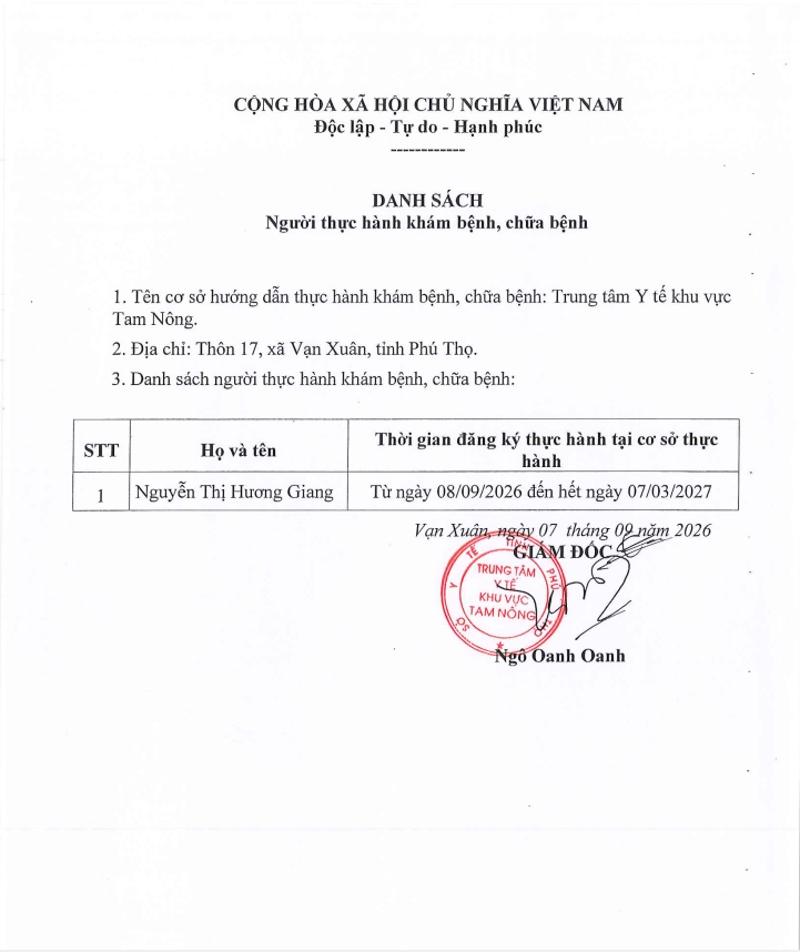 danh sach thuc hanh kham chua benh 7 9